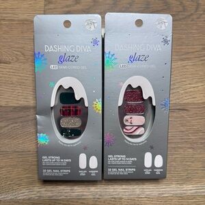 NEW Dashing Diva Glaze LED Semi-Cured Gel Nail Strips